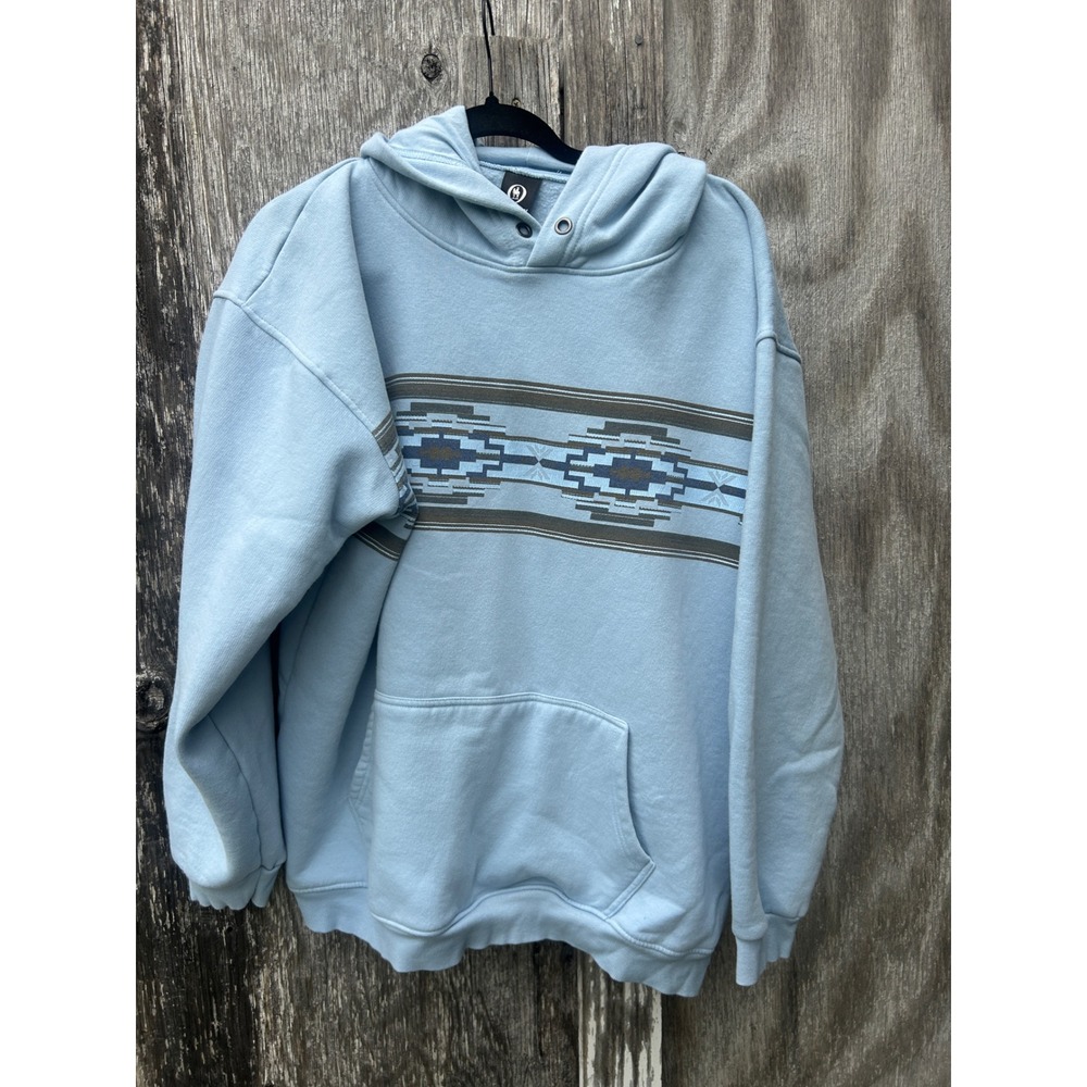 Outback Trading Co Southwestern Aztec Hoodie XL Western Cowboy Ranch Pullover